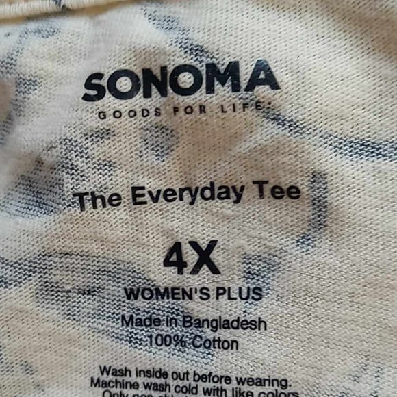 SONOMA WOMENS TOP SIZE 4X - Picture 4 of 9